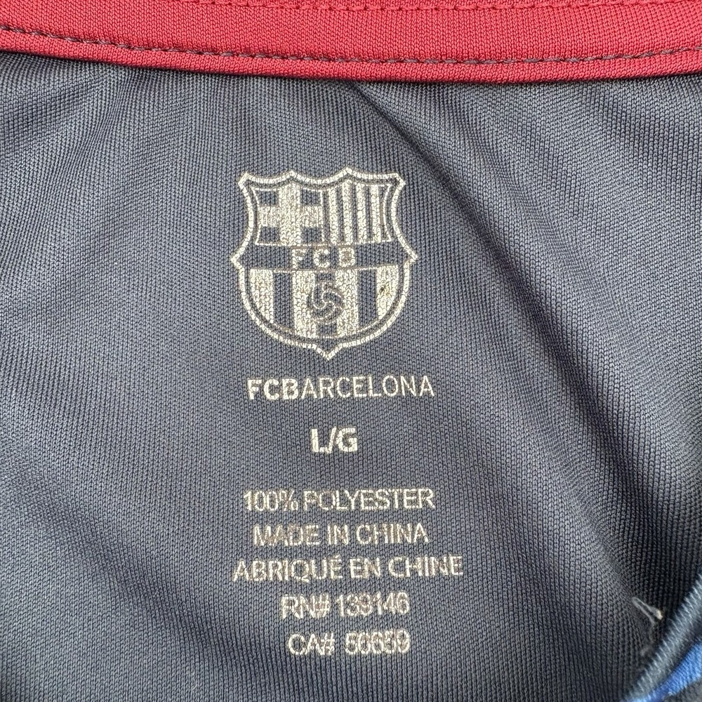HKY FC Barcelona Mens Large Training Soccer Jersey Blue Red Short Sleeve - Picture 7 of 14